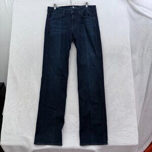 7 For All Mankind Carsen Jeans Mens 33x33 Blue Straight Leg Relaxed Stretch